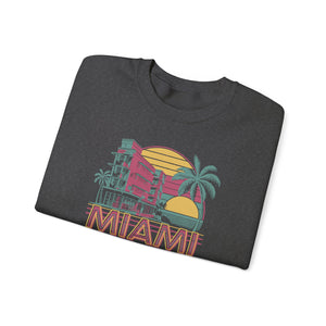 Miami Florida Gildan Unisex Crewneck Sweatshirt
