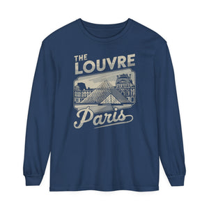The Louvre Paris France Comfort Colors Unisex Long Sleeve T-Shirt