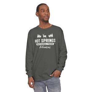 Hot Springs National Park Arkansas Comfort Colors Unisex Long Sleeve T-Shirt