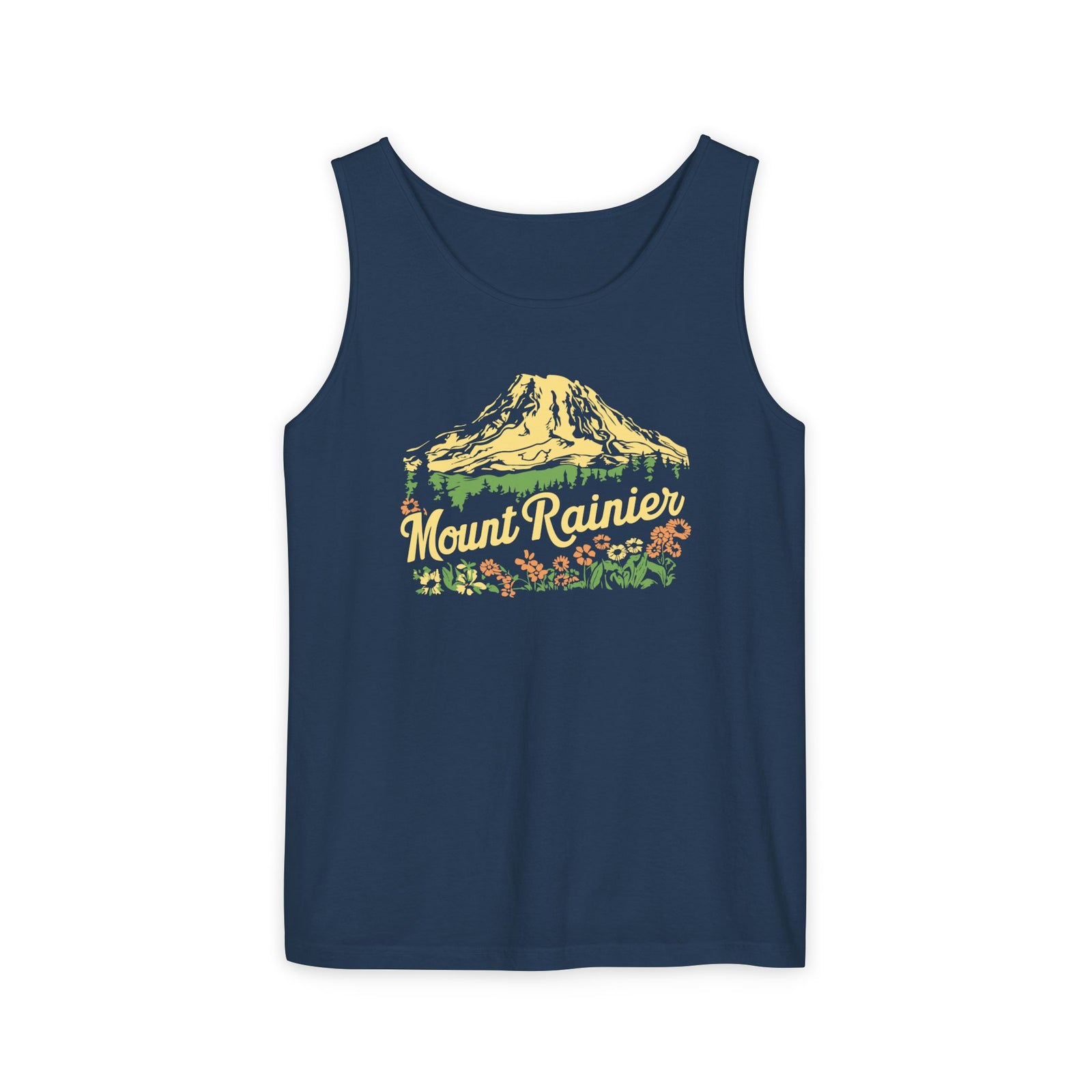 Mount Rainier Washington Comfort Colors Tank Top