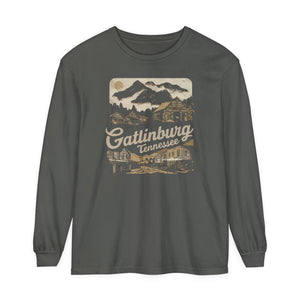 Gatlinburg Tennessee Great Smoky Mountains Comfort Colors Unisex Long Sleeve T-Shirt