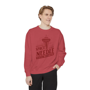 Space Needle Seattle Washington Comfort Colors Unisex Sweatshirt