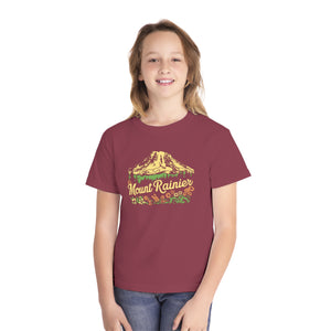 Mount Rainier Washington Comfort Colors Youth Kids T-Shirt