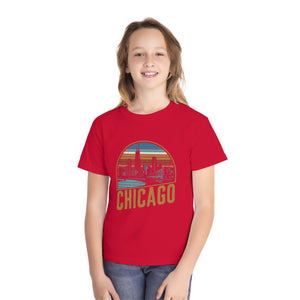 Chicago Skyline Illinois Comfort Colors Youth Kids T-Shirt