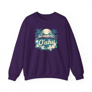 Oahu Hawaii Gildan Unisex Crewneck Sweatshirt