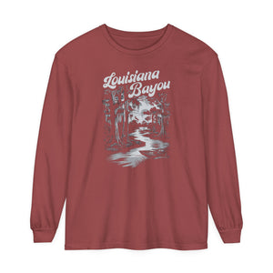 Louisiana Bayou Comfort Colors Unisex Long Sleeve T-Shirt