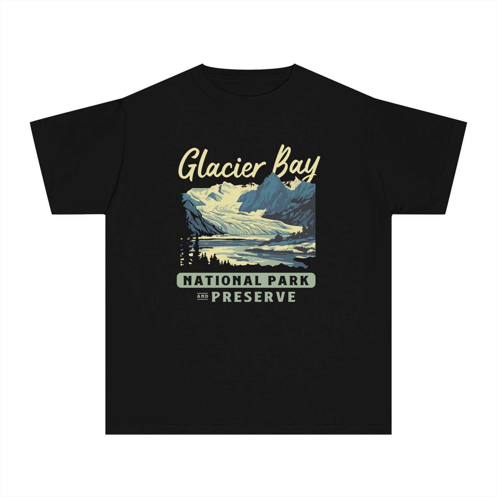 Glacier Bay National Park Alaska Comfort Colors Youth Kids T-Shirt