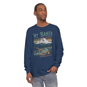 Mount Baker Washington Comfort Colors Unisex Long Sleeve T-Shirt