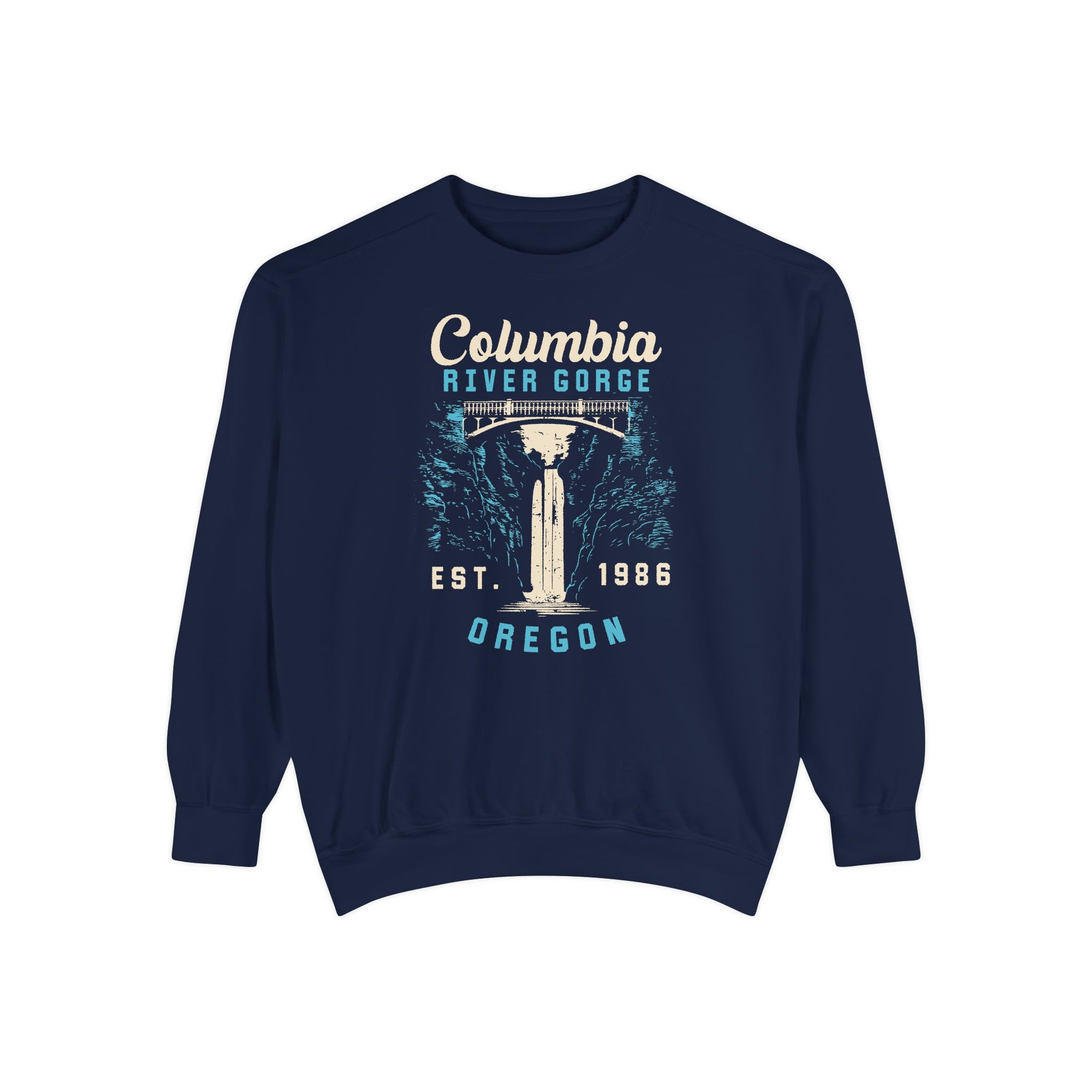 Columbia River Gorge Oregon Washington Comfort Colors Unisex Sweatshirt