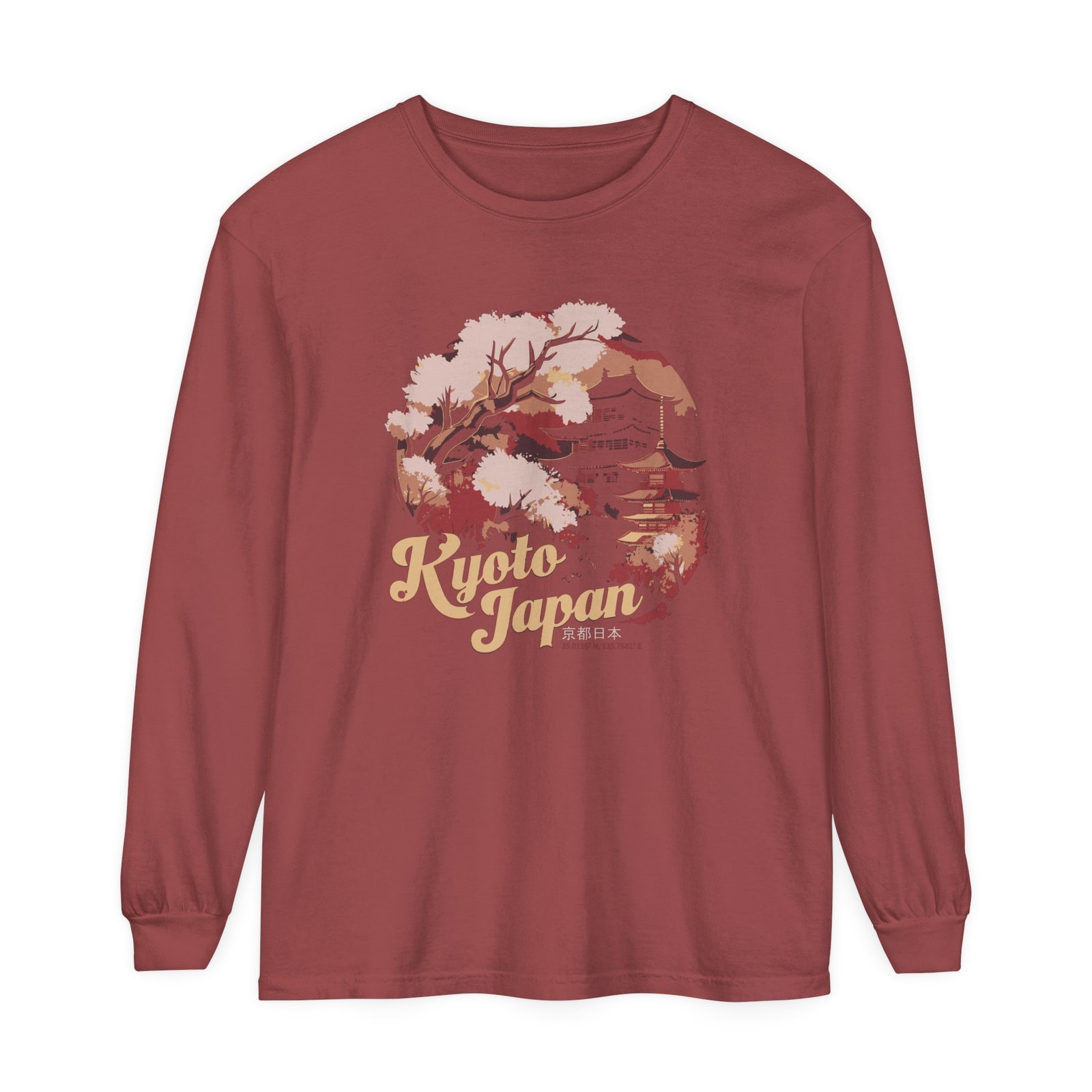 Kyoto Japan Comfort Colors Unisex Long Sleeve T-Shirt