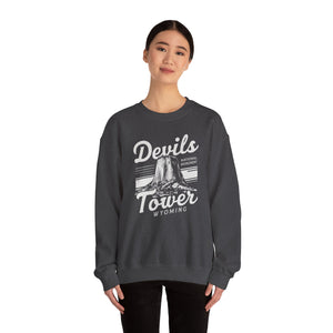 Devils Tower Wyoming Gildan Unisex Crewneck Sweatshirt