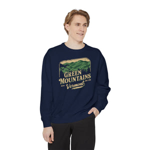 Green Mountains Vermont Comfort Colors Unisex Sweatshirt