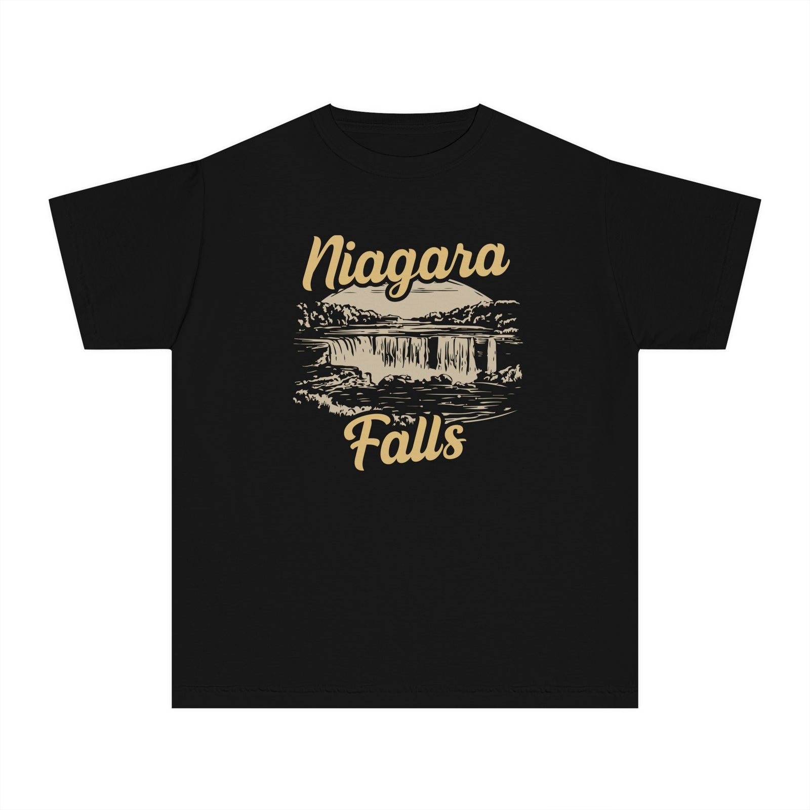 Niagara Falls New York Ontario Comfort Colors Youth Kids T-Shirt