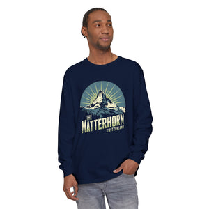 Matterhorn Switzerland Comfort Colors Unisex Long Sleeve T-Shirt