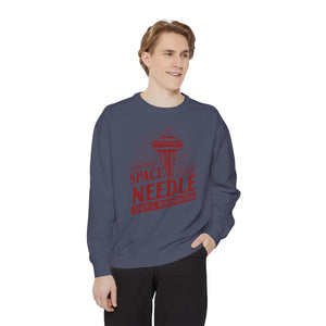 Space Needle Seattle Washington Comfort Colors Unisex Sweatshirt