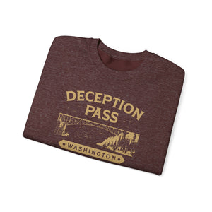 Deception Pass Washington Gildan Unisex Crewneck Sweatshirt