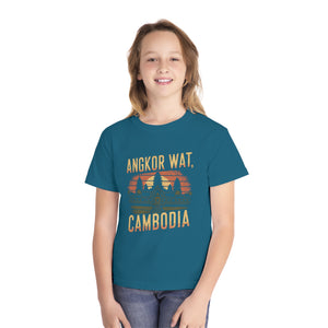 Angkor Wat Cambodia Comfort Colors Youth Kids T-Shirt