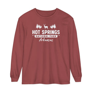 Hot Springs National Park Arkansas Comfort Colors Unisex Long Sleeve T-Shirt