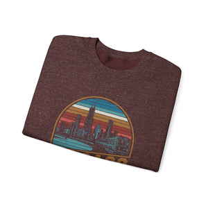 Chicago Skyline Illinois Gildan Unisex Crewneck Sweatshirt