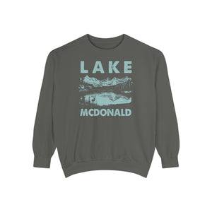 Lake McDonald Glacier National Park Montana Comfort Colors Unisex Sweatshirt