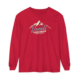 Denali National Park Alaska Comfort Colors Unisex Long Sleeve T-Shirt