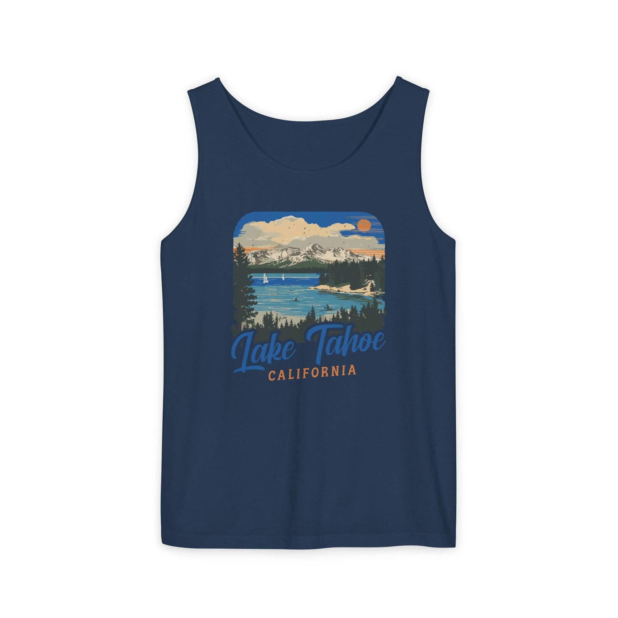 Lake Tahoe California Nevada Comfort Colors Tank Top