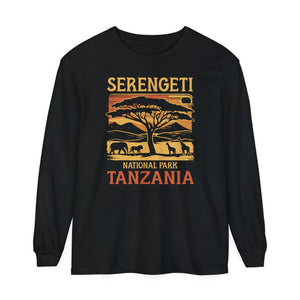 Serengeti Tanzania Comfort Colors Unisex Long Sleeve T-Shirt