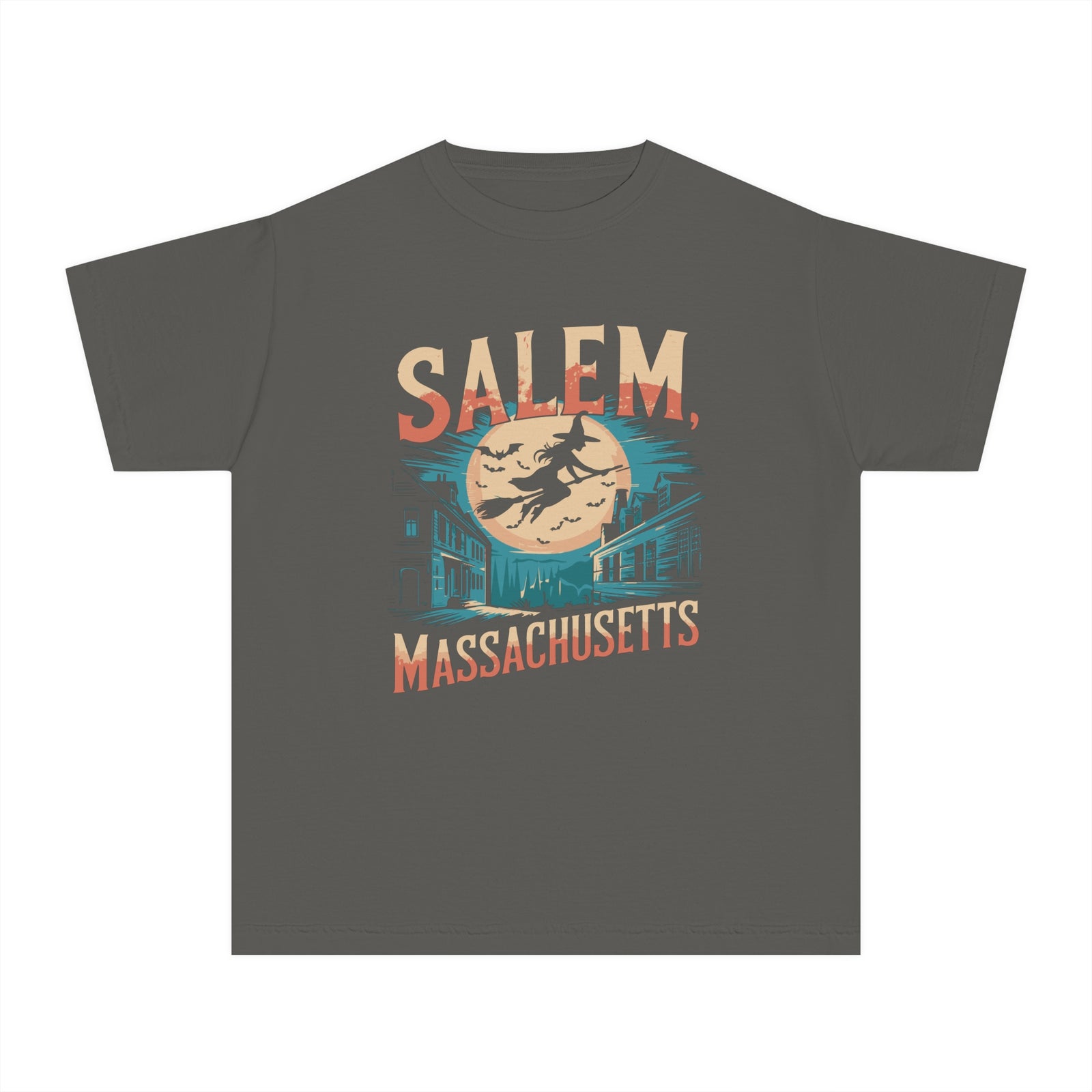 Salem Massachusetts Comfort Colors Youth Kids T-Shirt