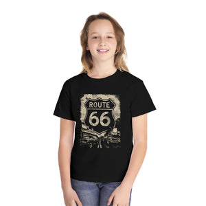 Route 66 USA Comfort Colors Youth Kids T-Shirt