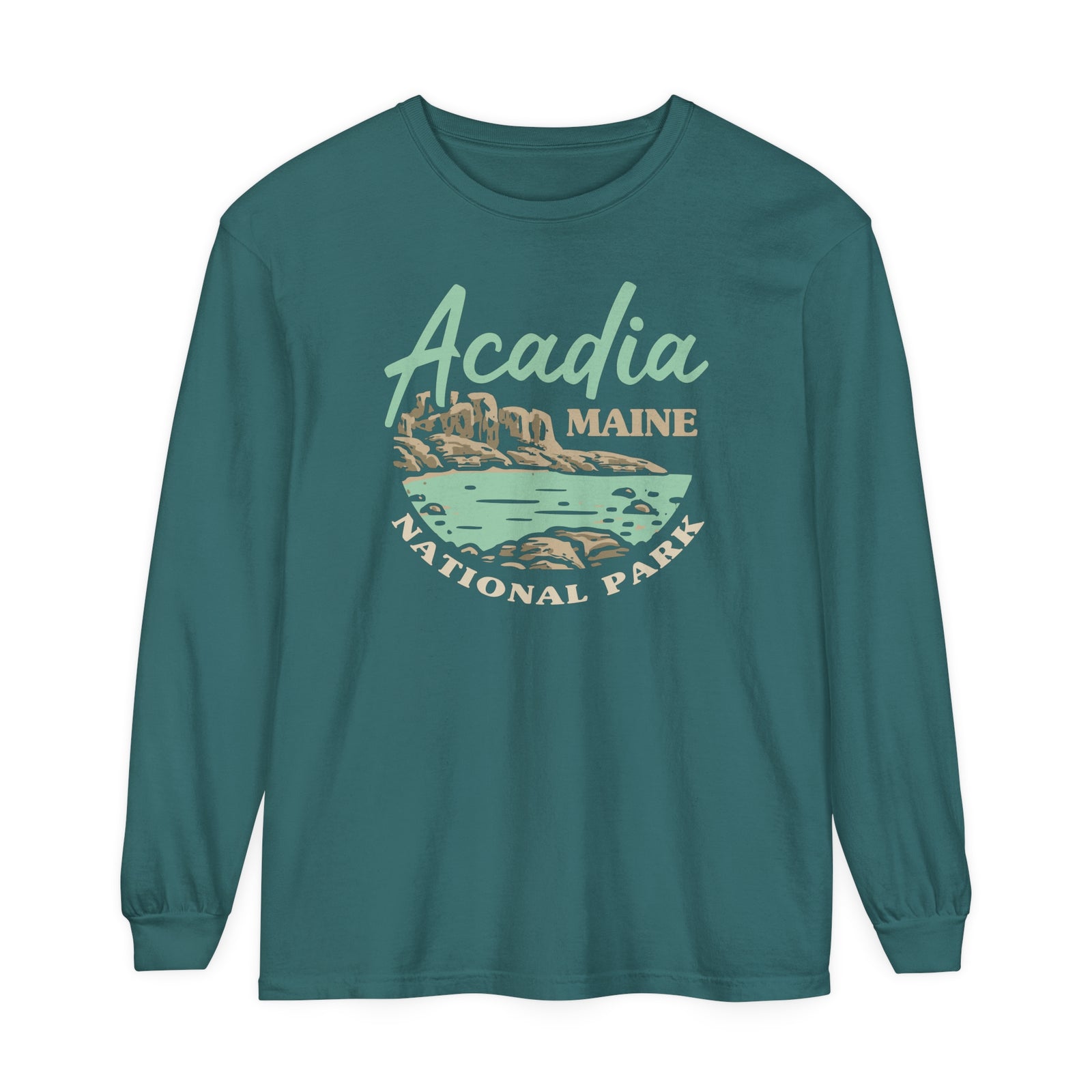 Acadia Maine Comfort Colors Unisex Long Sleeve T-Shirt