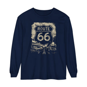 Route 66 USA Comfort Colors Unisex Long Sleeve T-Shirt