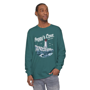 Peggy’s Cove Nova Scotia Comfort Colors Unisex Long Sleeve T-Shirt