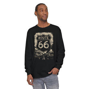 Route 66 USA Comfort Colors Unisex Long Sleeve T-Shirt