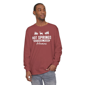 Hot Springs National Park Arkansas Comfort Colors Unisex Long Sleeve T-Shirt