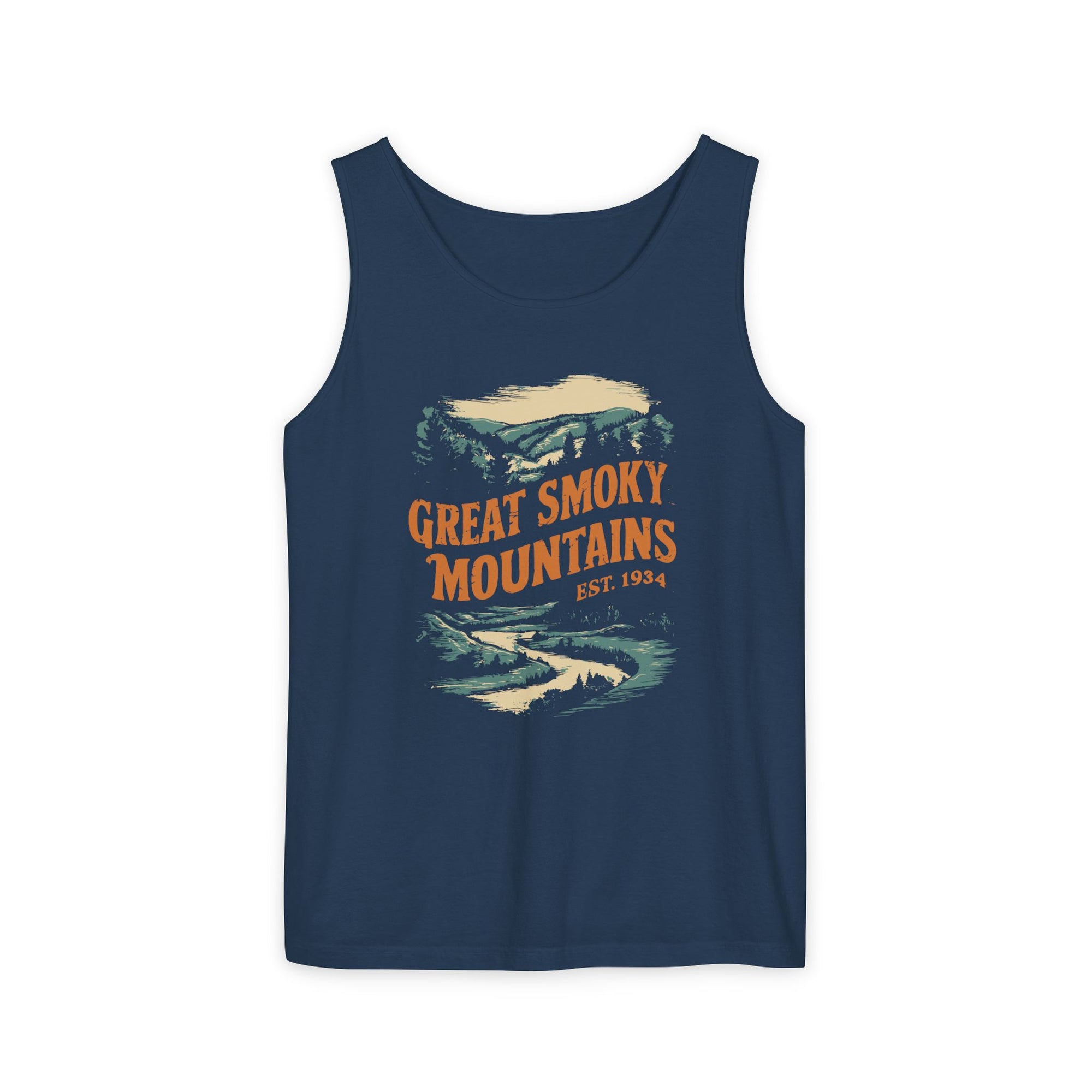 Great Smoky Mountains Tennessee North Carolina Comfort Colors Tank Top