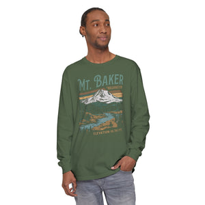 Mount Baker Washington Comfort Colors Unisex Long Sleeve T-Shirt
