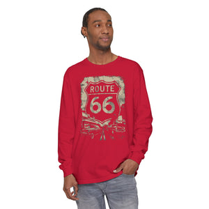 Route 66 USA Comfort Colors Unisex Long Sleeve T-Shirt