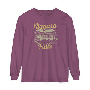 Niagara Falls New York Ontario Comfort Colors Unisex Long Sleeve T-Shirt