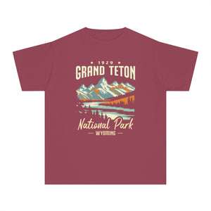 Grand Teton National Park Wyoming Comfort Colors Youth Kids T-Shirt