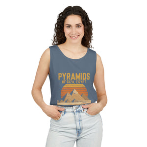 Pyramids of Giza Egypt Comfort Colors Tank Top