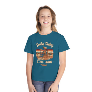 Goblin Valley State Park Utah Comfort Colors Youth Kids T-Shirt