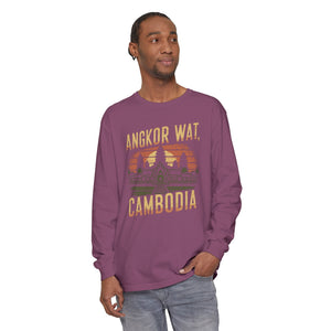 Angkor Wat Cambodia Comfort Colors Unisex Long Sleeve T-Shirt