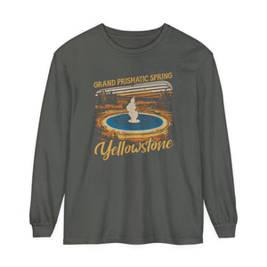 Grand Prismatic Spring Yellowstone Comfort Colors Unisex Long Sleeve T-Shirt
