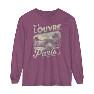 The Louvre Paris France Comfort Colors Unisex Long Sleeve T-Shirt