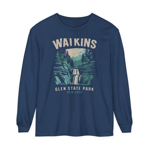 Watkins Glen State Park New York Comfort Colors Unisex Long Sleeve T-Shirt