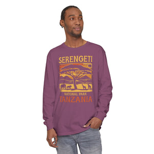 Serengeti Tanzania Comfort Colors Unisex Long Sleeve T-Shirt