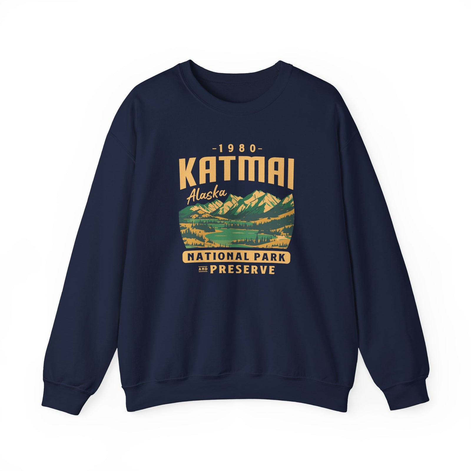 Katmai National Park Alaska Gildan Unisex Crewneck Sweatshirt