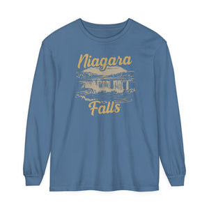 Niagara Falls New York Ontario Comfort Colors Unisex Long Sleeve T-Shirt