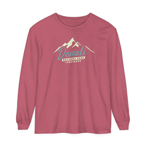 Denali National Park Alaska Comfort Colors Unisex Long Sleeve T-Shirt