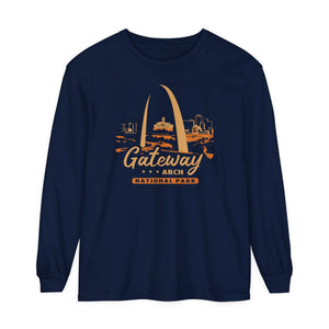 Gateway Arch National Park Missouri Comfort Colors Unisex Long Sleeve T-Shirt
